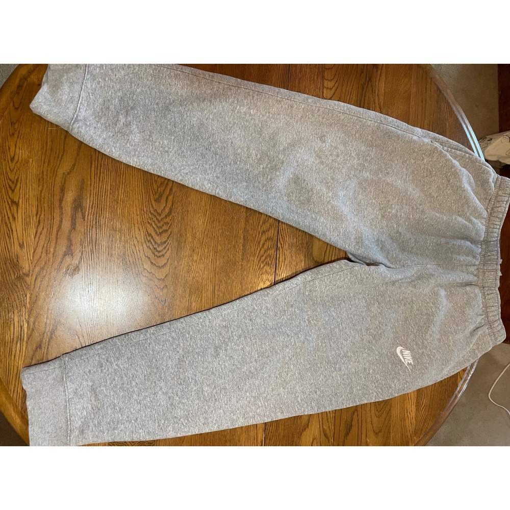 Nike Sportswear Club Fleece Joggers Heather Grey Large Sweatpants BV2671-063